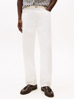 Tommy Mid Rise Hilfiger Loose Fit Jeans, Ecru, Ecru