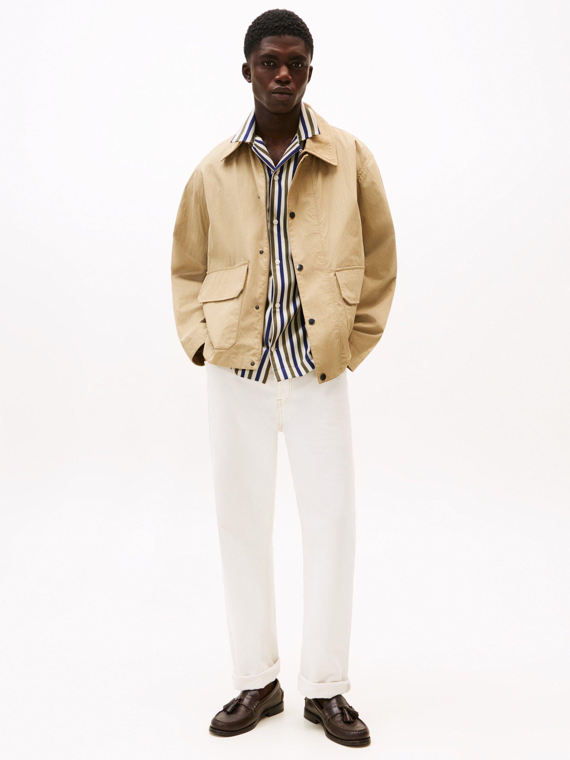 Product image 3 of 5, which shows Tommy Mid Rise Hilfiger Loose Fit Jeans, Ecru, 32S