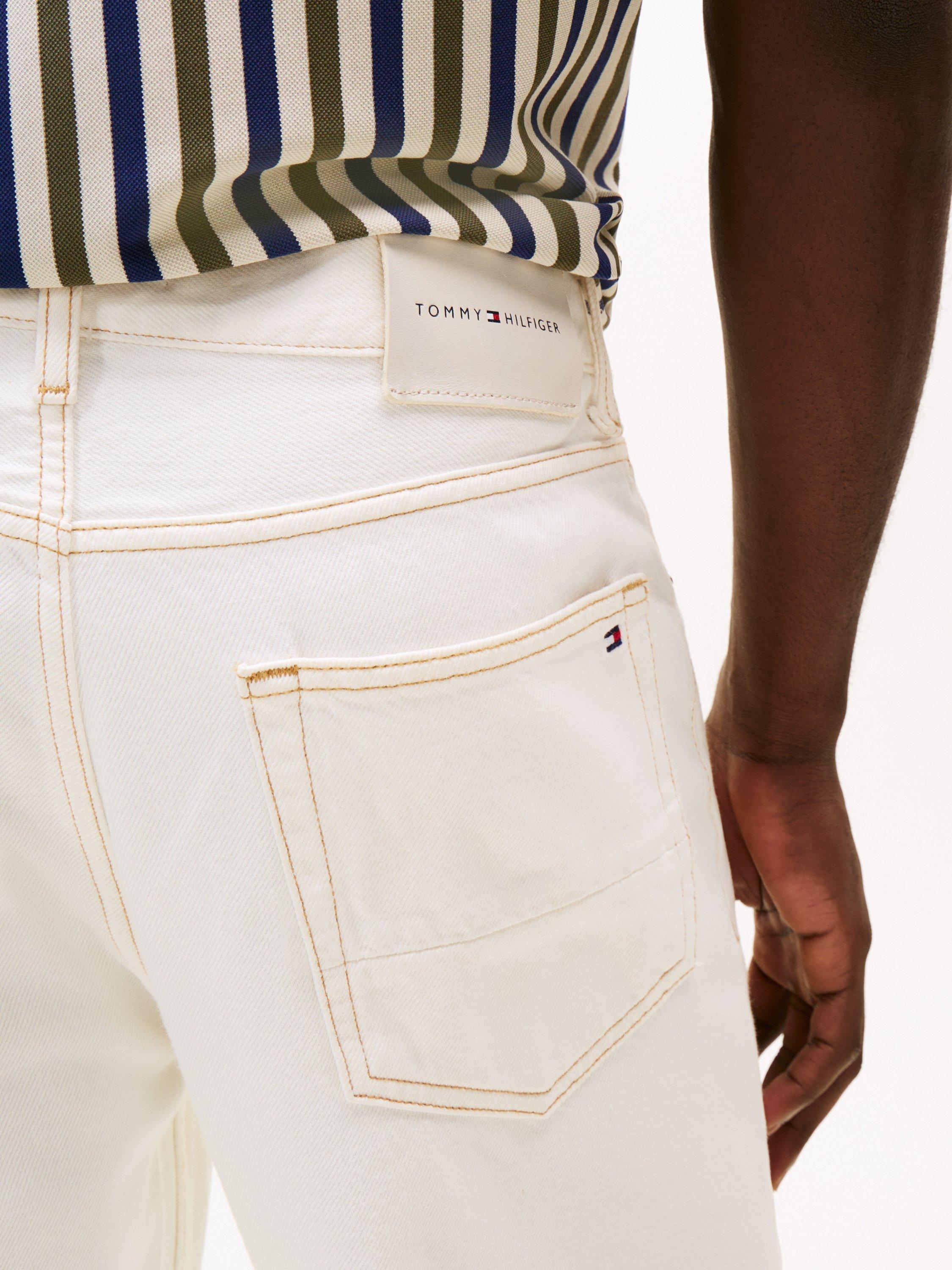 Product image 4 of 5, which shows Tommy Mid Rise Hilfiger Loose Fit Jeans, Ecru, 32S