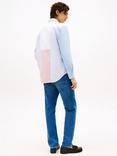 Tommy Hilfiger Americana Cotton Loose Fit Colour Block Shirt, Blue/Multi