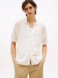 Tommy Hilfiger Organic Cotton Loose Fit Knit Shirt, Ivory Petal