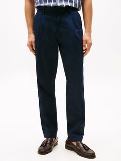 Tommy Hilfiger Tapered Cotton Blend Trousers, Desert Sky