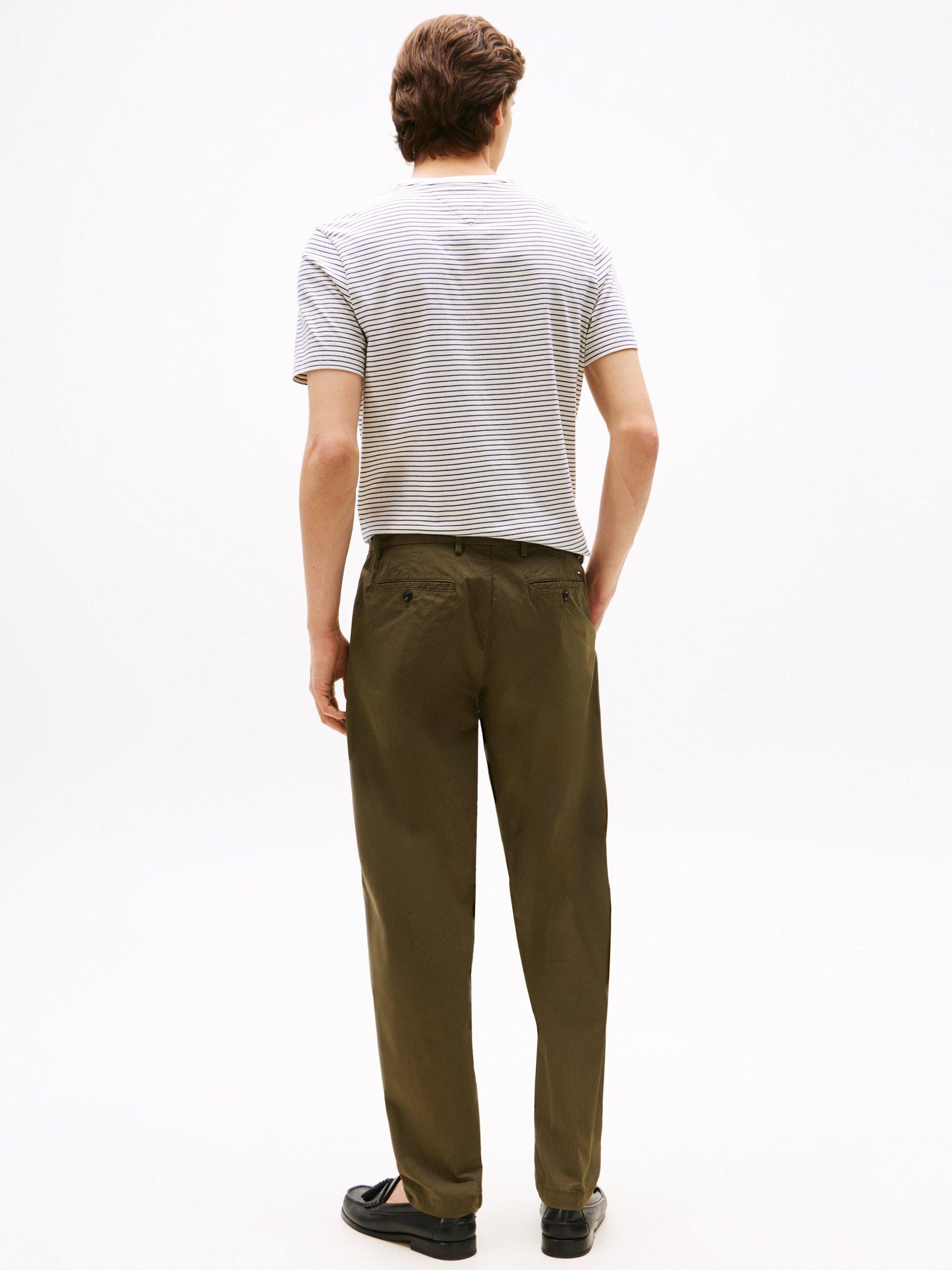Product image 2 of 5, which shows Tommy Hilfiger Tapered Fit Chinos, Army Green, 32S