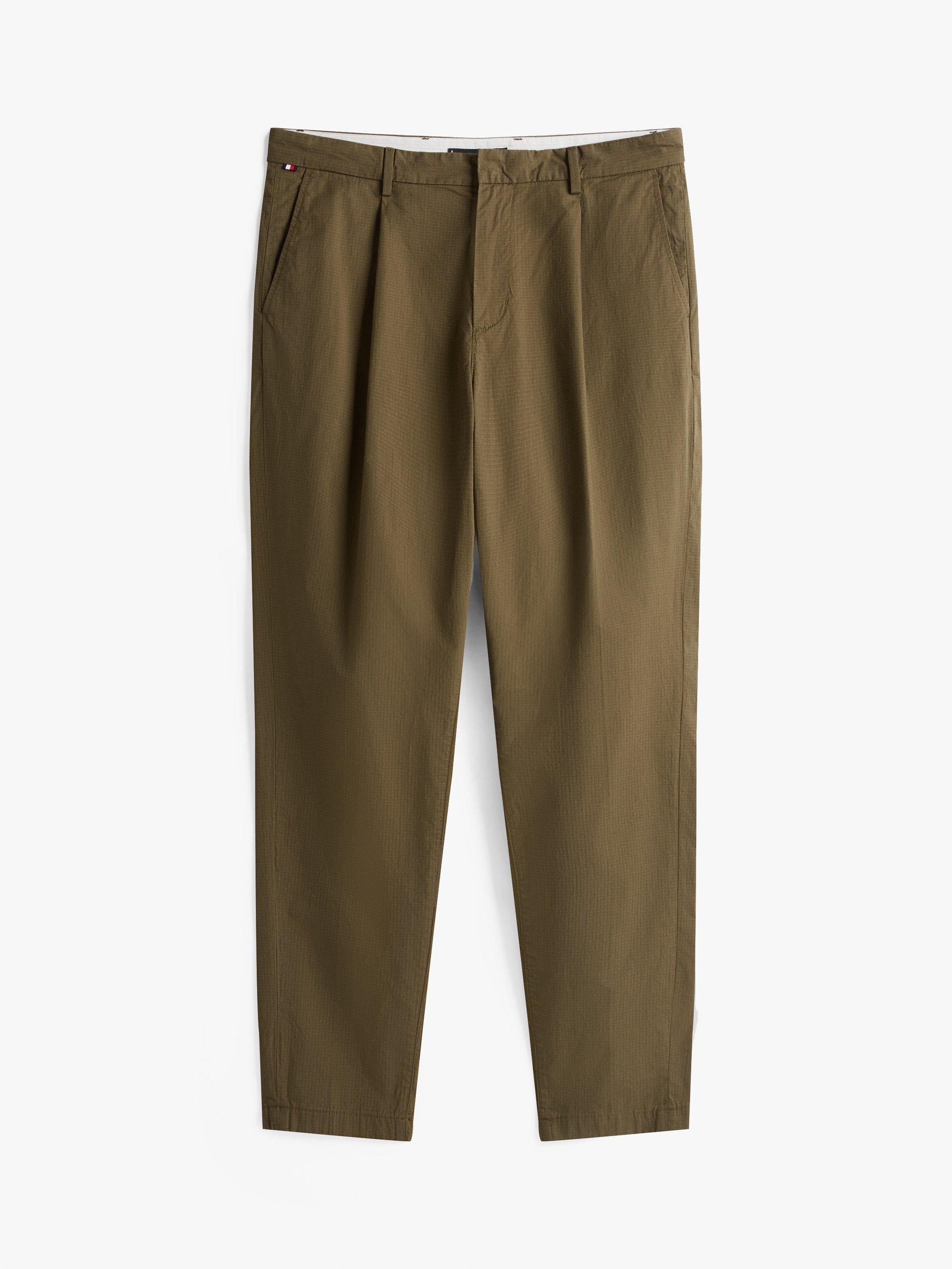 Product image 5 of 5, which shows Tommy Hilfiger Tapered Fit Chinos, Army Green, 32S
