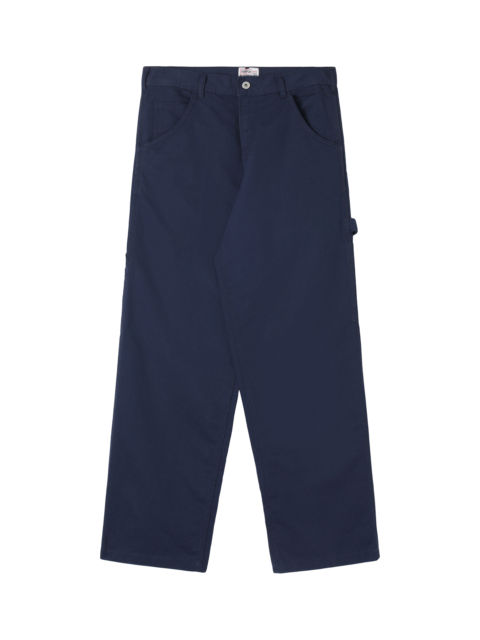 Product image 1 of 5, which shows Stan Ray Big Job Painter Trousers, Navy Bedford, 38R