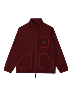 Stan Ray Wool Blend Fleece Jacket, Dark Red, Dark Red
