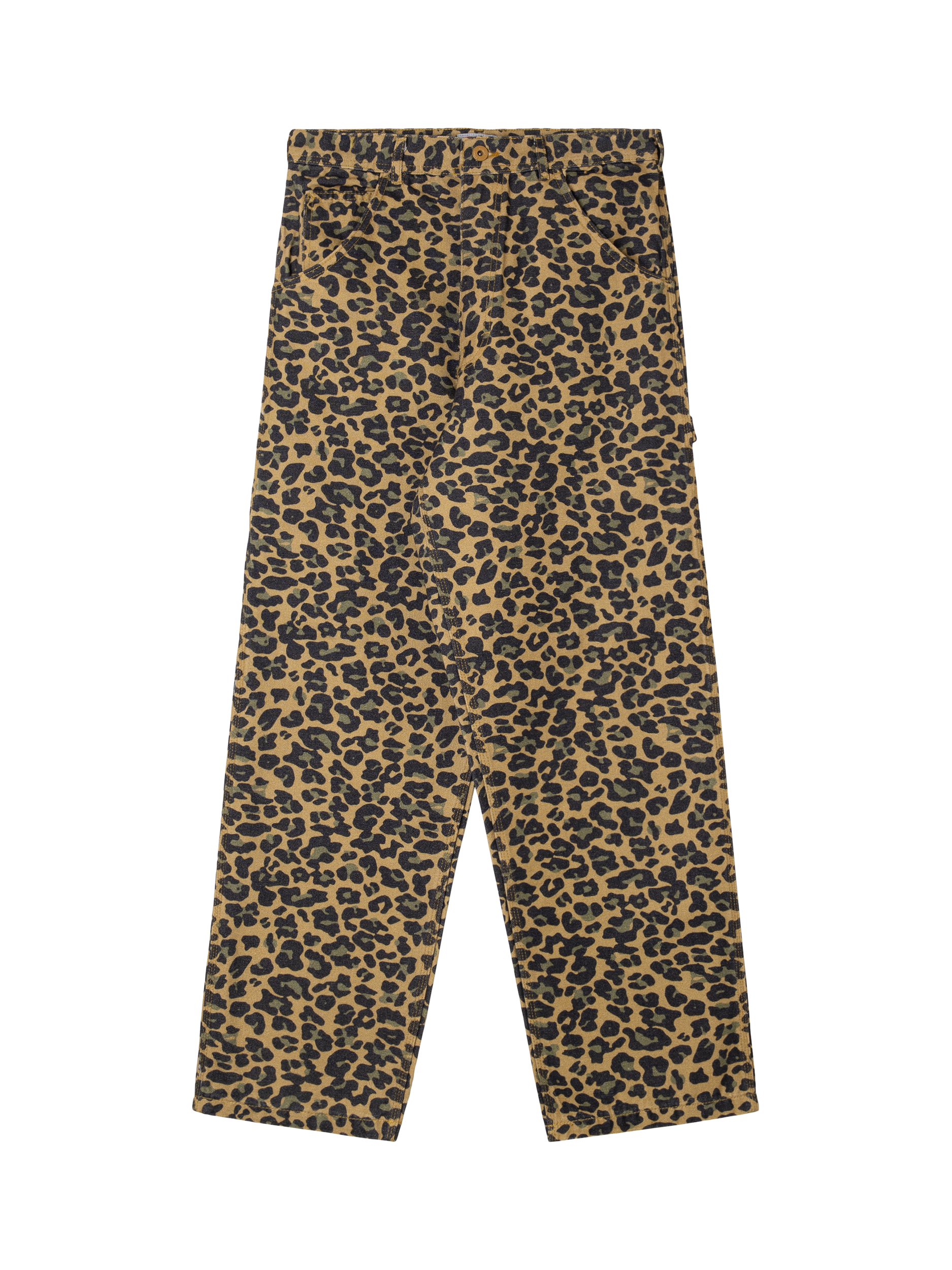 Product image 1 of 5, which shows Stan Ray Cotton Denim Original Painter Trousers, Leopard, 32R