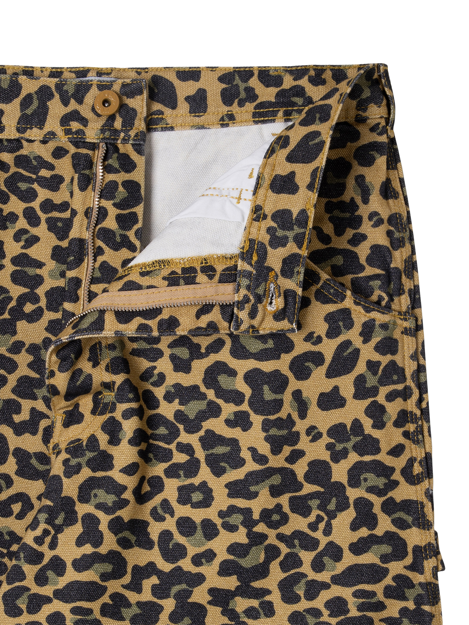 Product image 3 of 5, which shows Stan Ray Cotton Denim Original Painter Trousers, Leopard, 32R