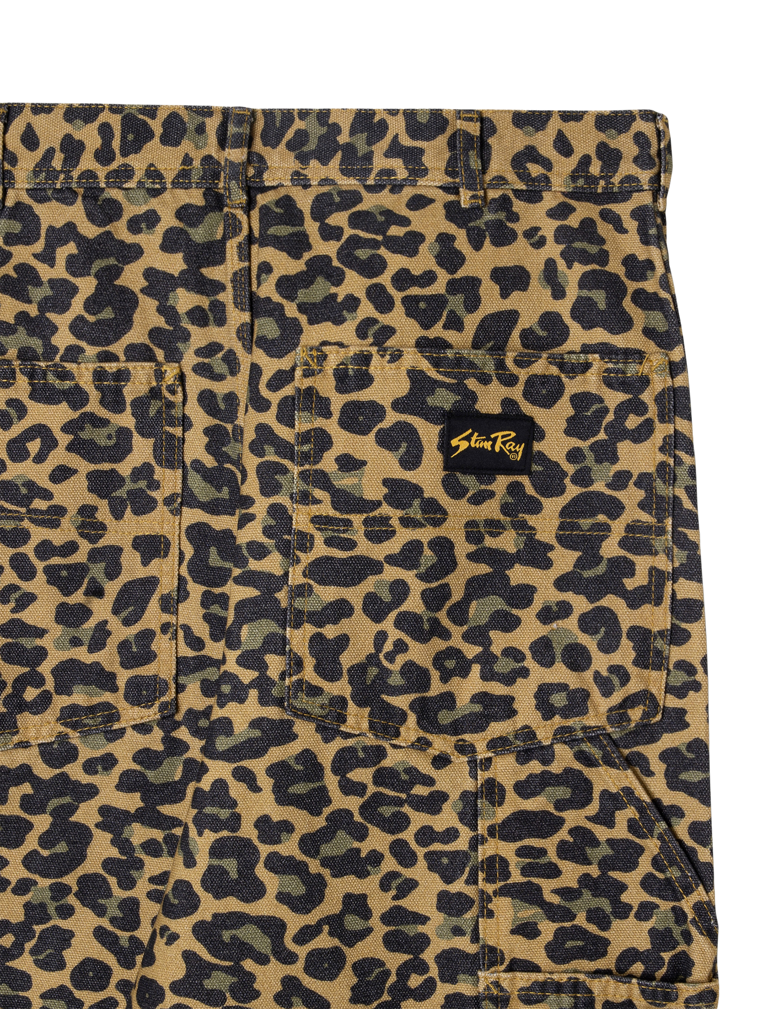 Product image 4 of 5, which shows Stan Ray Cotton Denim Original Painter Trousers, Leopard, 32R
