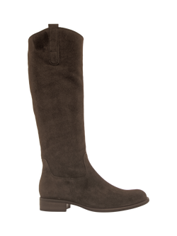 Gabor Brook Suede Knee High Boots, Brown, Brown