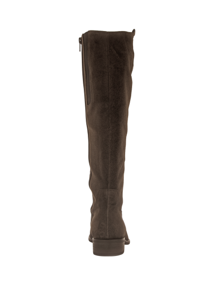 Gabor Brook Suede Knee High Boots, Brown - view 2, Brown