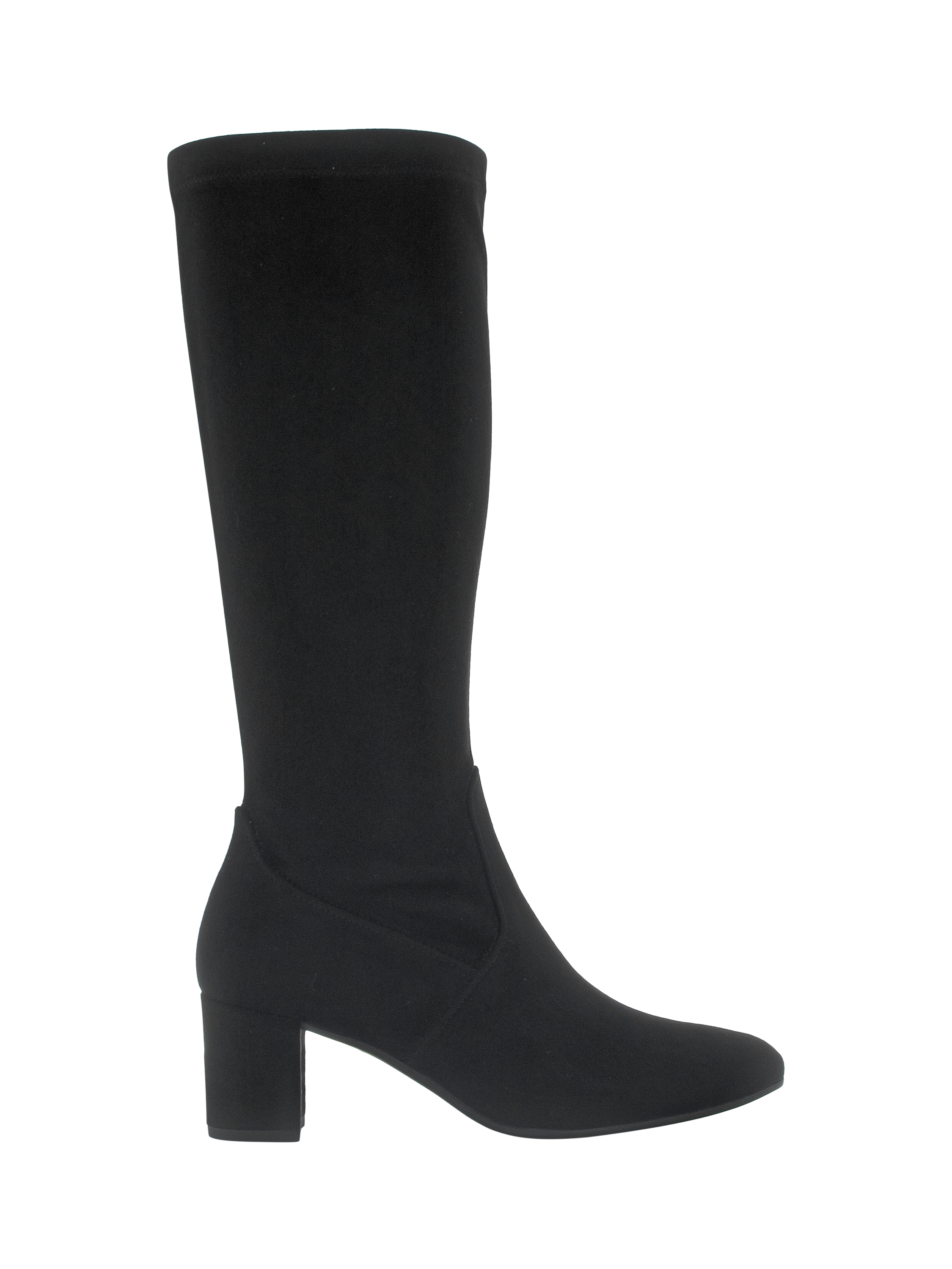 Gabor Diane Wide Fit Stretch Knee High Boots, Black