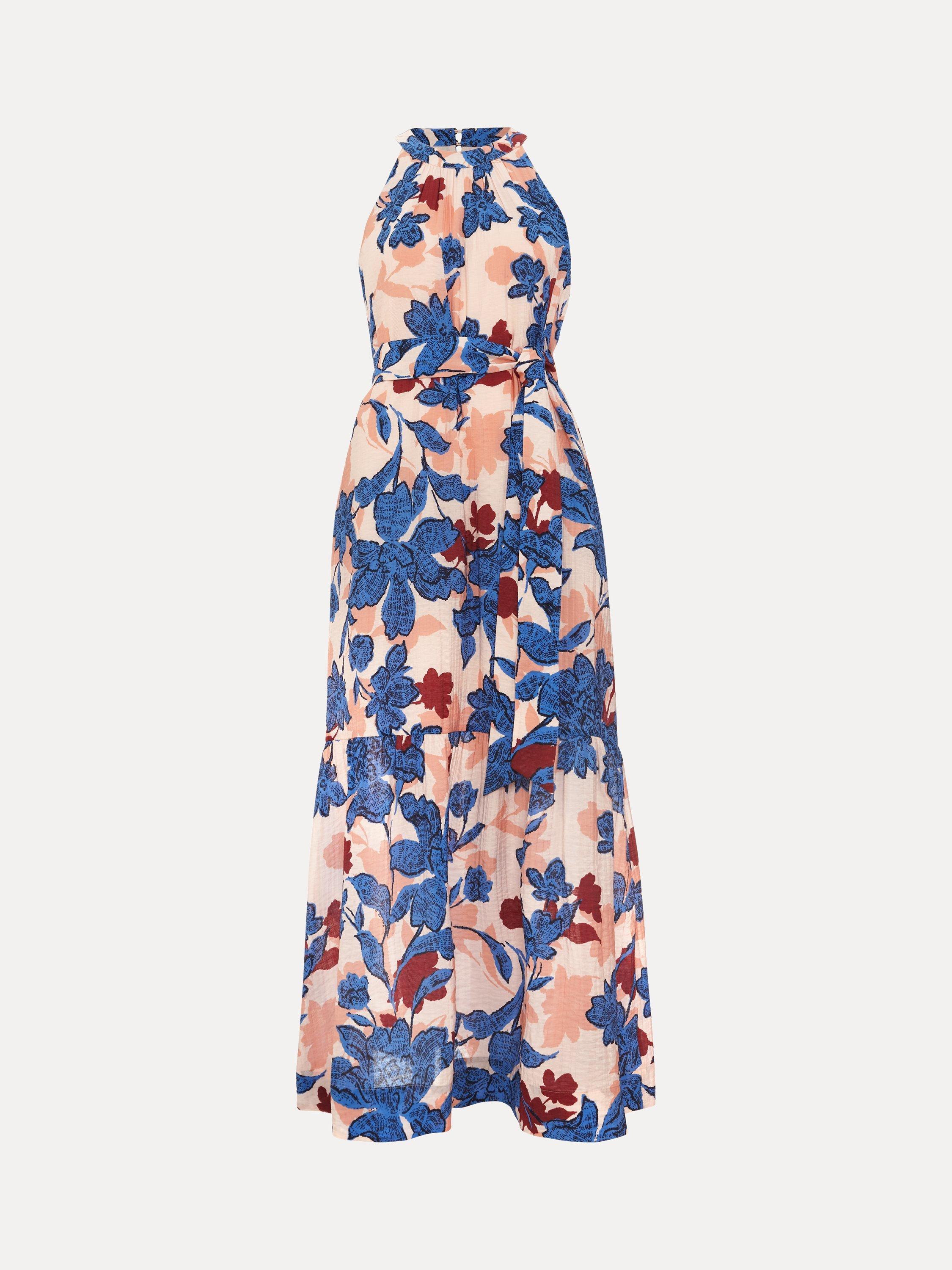 Product image 5 of 8, which shows Phase Eight Petite Runa Floral Maxi Dress, Multi, 6