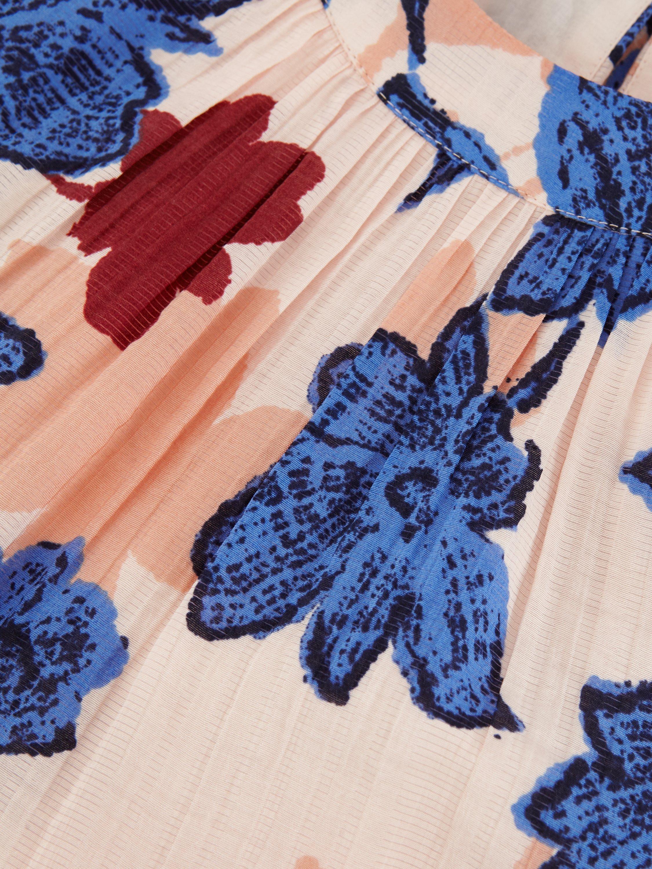 Product image 6 of 8, which shows Phase Eight Petite Runa Floral Maxi Dress, Multi, 6