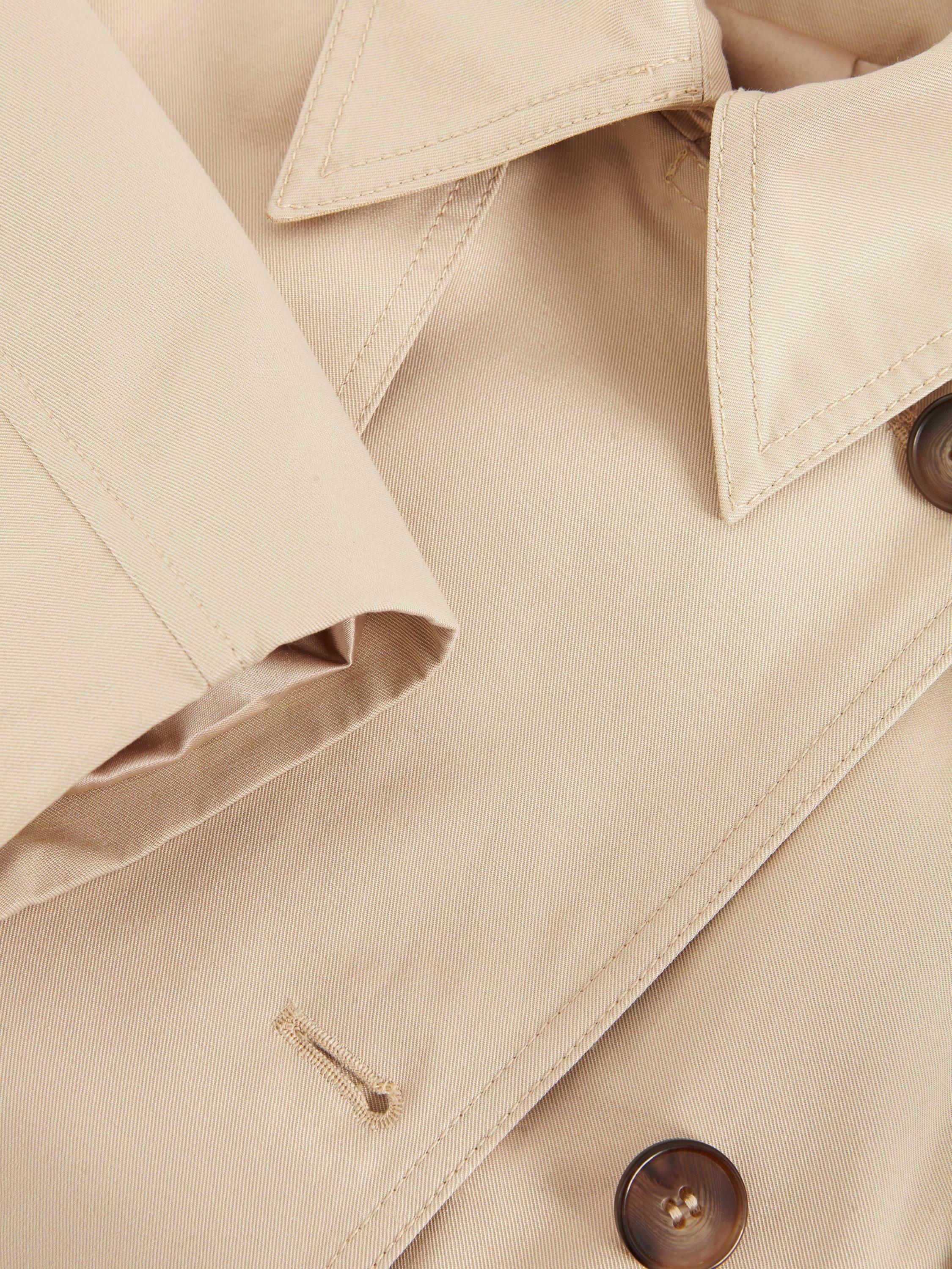Product image 6 of 10, which shows Phase Eight Elm Cotton Blend Cutwork Trench Coat, Stone, 10