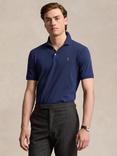 Polo Ralph Lauren Cotton Custom Slim Fit Short Sleeve Interlock Polo Shirt, Country Brown