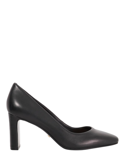 Dune London Arriving Leather Court Shoes, Black