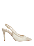 Dune London Compassionate Embellished Slingback Hotfix Court Shoes, Gold/Multi