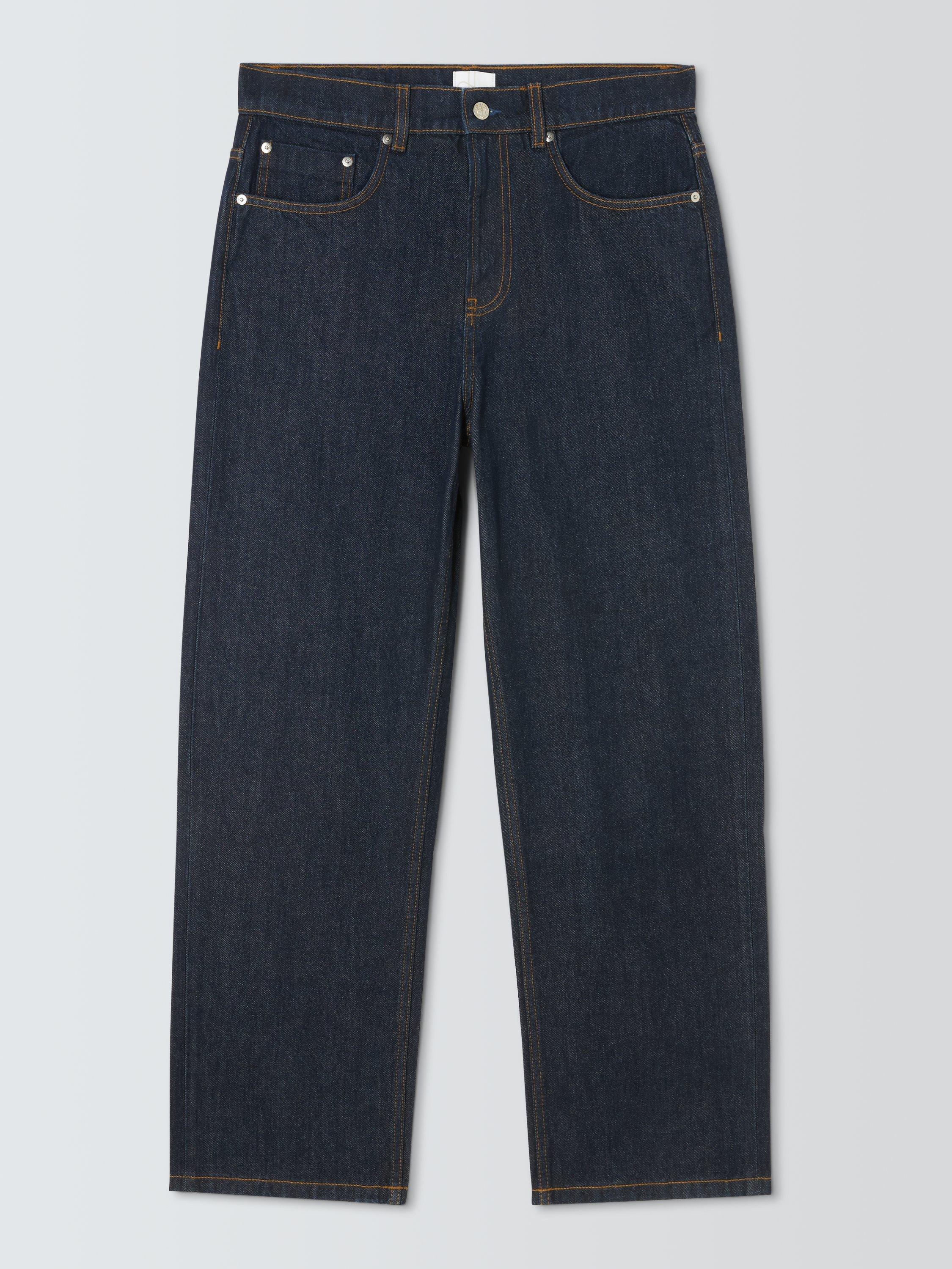 Product image 4 of 6, which shows John Lewis Relaxed Fit Denim Jeans, Mid Wash, 30R