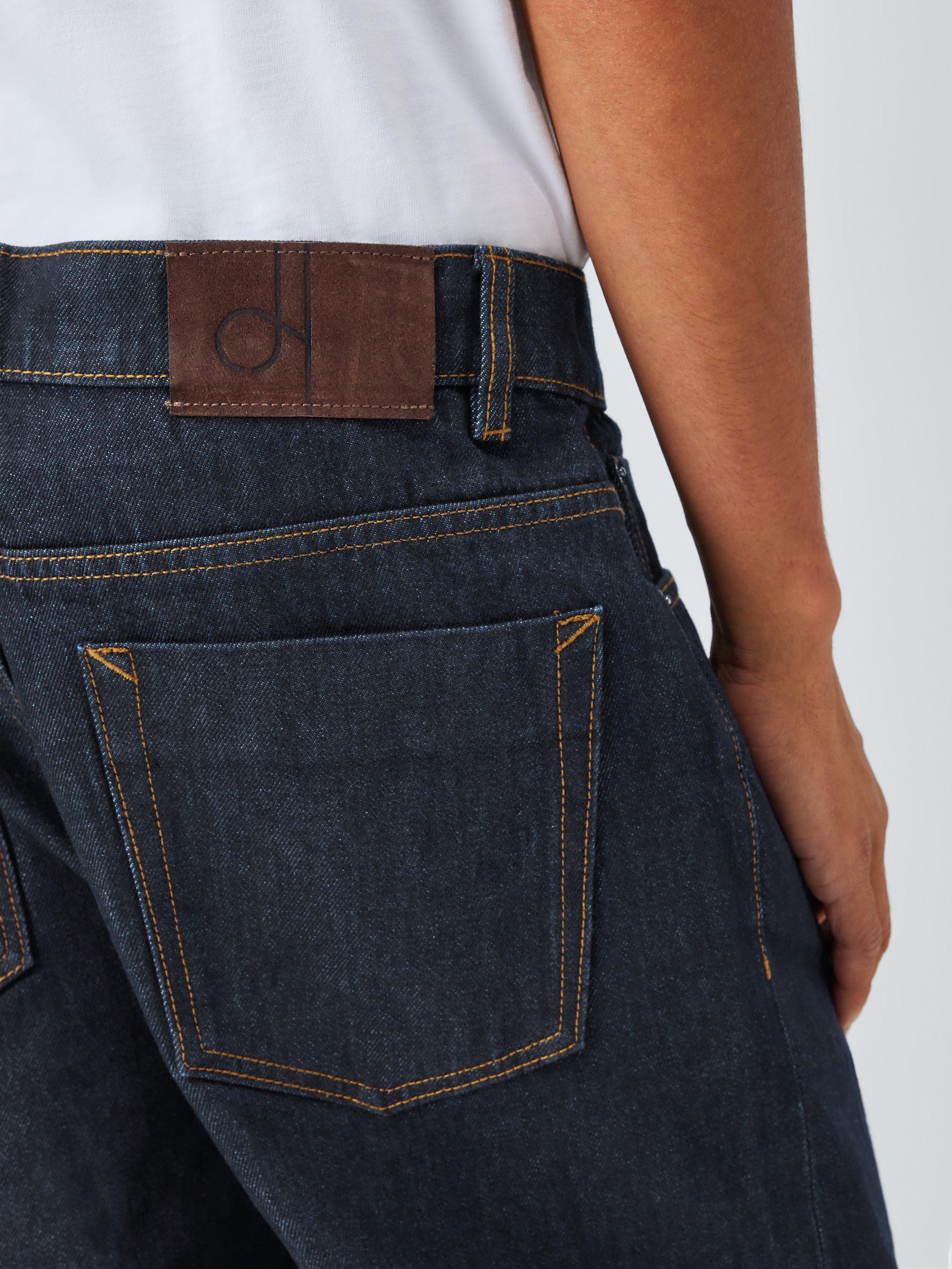 Product image 5 of 6, which shows John Lewis Relaxed Fit Denim Jeans, Mid Wash, 30R