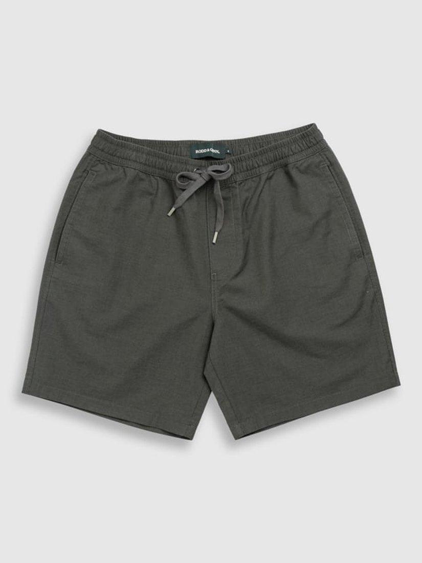 Product image 4 of 5, which shows Rodd & Gunn Gunn Stretch Cotton Blend 7” Resort Shorts, Olive, XS