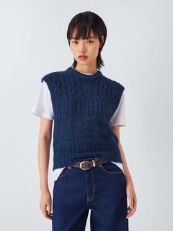 AND/OR Harley Alpaca Blend Knit Vest, Blue