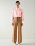 L.K.Bennett Sonya Floral Print Blouse, Pink/Multi