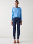 L.K.Bennett Lottie Cotton Merino Wool Blend Round Neck Cardigan