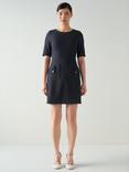 L.K.Bennett Skyla Shift Mini Dress, Navy