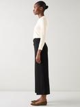 L.K.Bennett Polly Button Front Trousers, Black