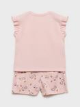 Mango Kids' Cotton Snoopy Sweet Dreams Pyjama Set, Pink
