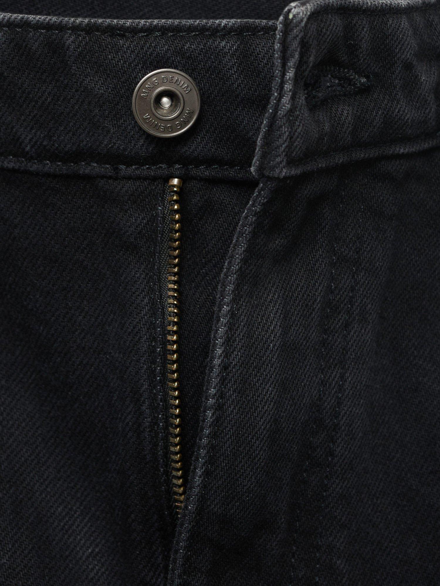 Product image 8 of 8, which shows Mango Sammy Mid Rise Tapered Jeans, Dark Grey, 32