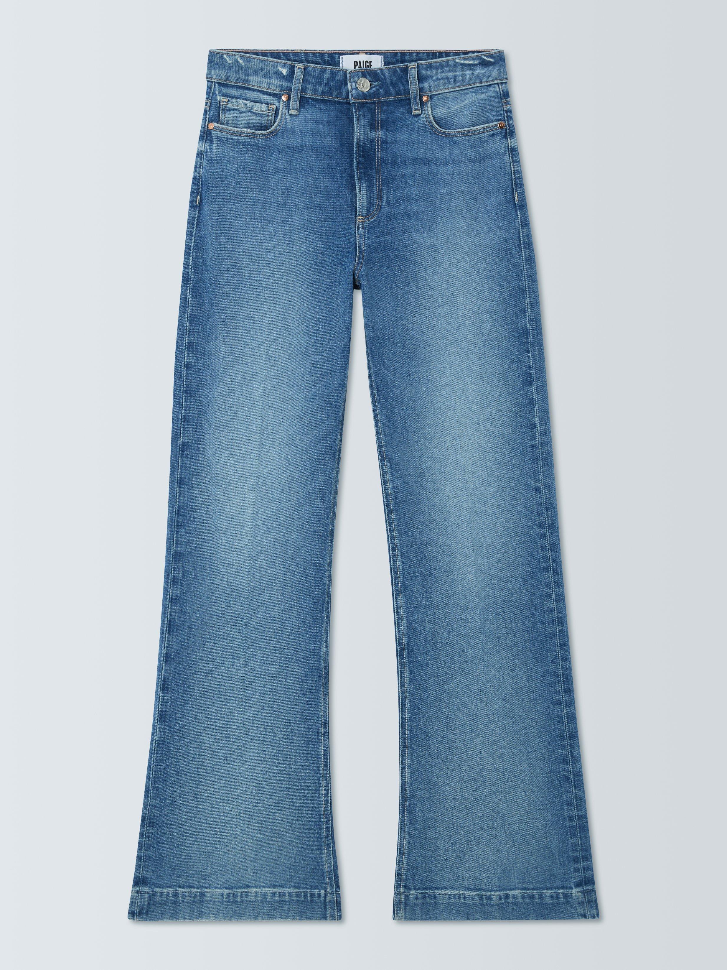 Product image 4 of 6, which shows PAIGE Leenah Wide Leg Jeans, Blue, W24/L32