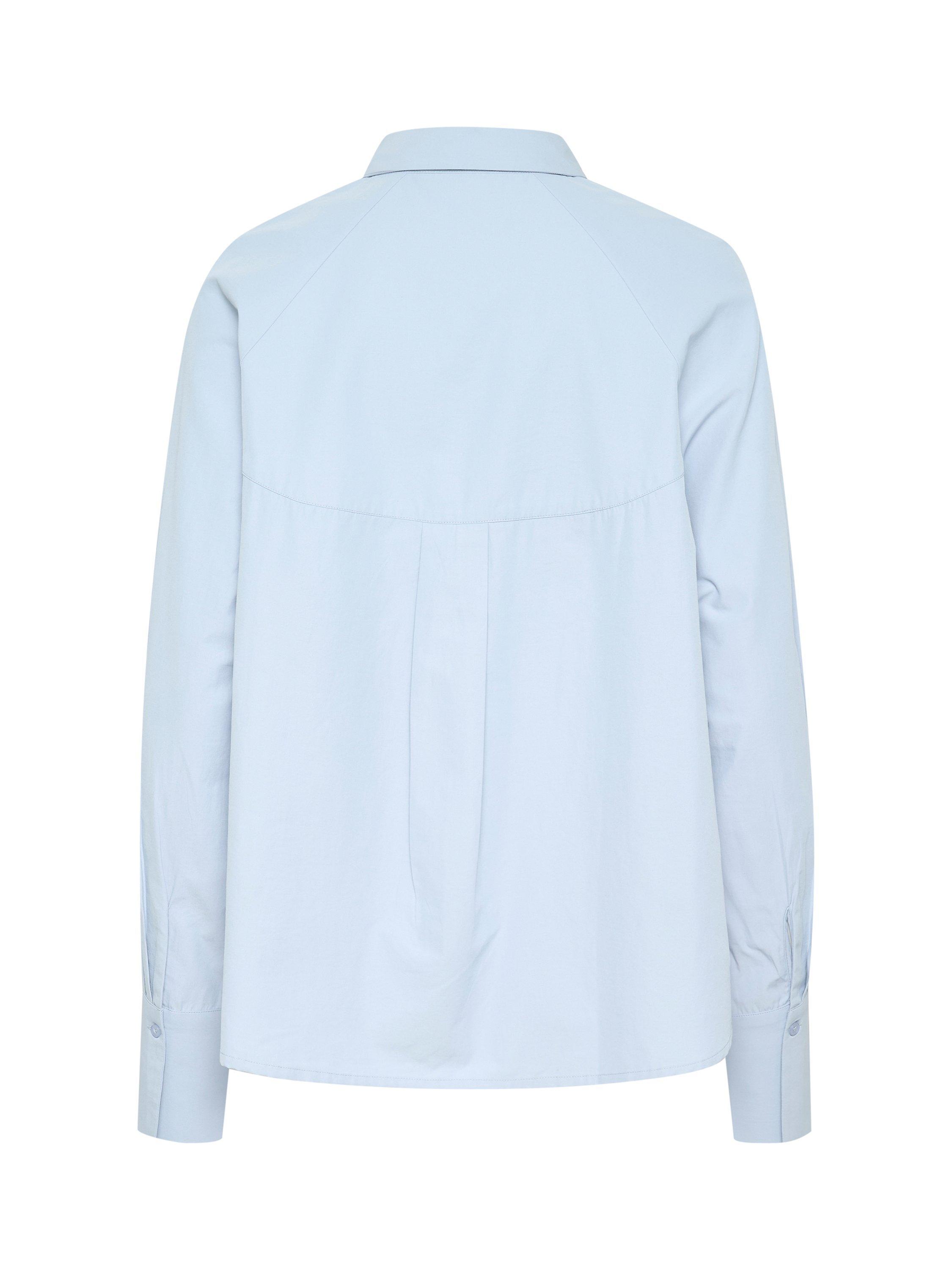 Product image 5 of 5, which shows KAFFE KAhaily Cotton Blend Shirt, Mid Blue, 8