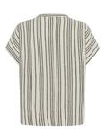 KAFFE Milia Stripe Batwing Top, Beige/Multi