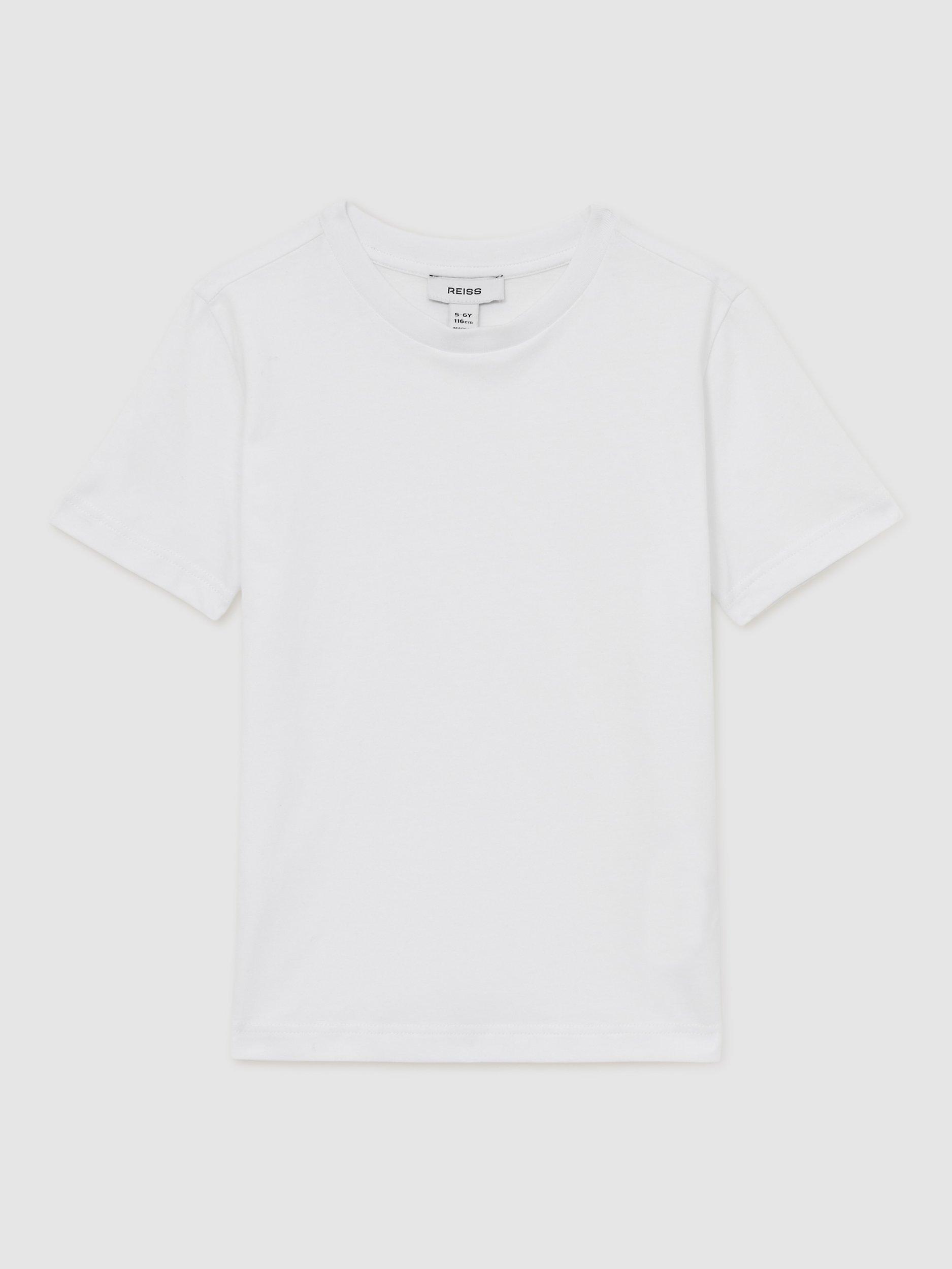 Product image 2 of 4, which shows Reiss Kids' Honor T-Shirt, White, 3-4 years
