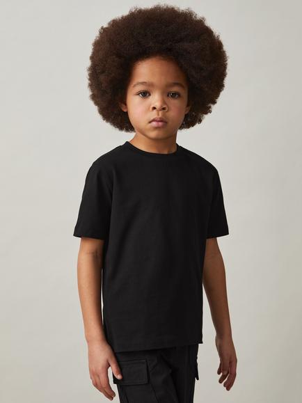 Reiss Kids' Honor T-Shirt, Black