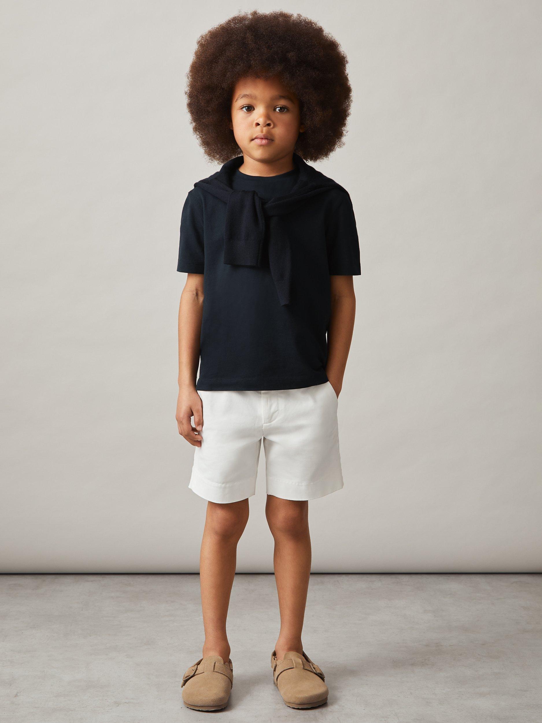 Product image 1 of 4, which shows Reiss Kids' Honor T-Shirt, Navy, 3-4 years