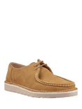 Hush Puppies Otis Suede Lace Up Boat Shoes, Tan