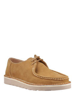 Hush Puppies Otis Suede Lace Up Boat Shoes, Tan - view 2, Tan