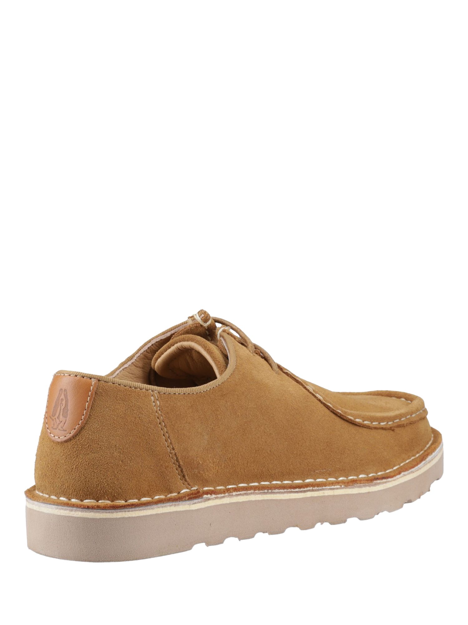 Product image 3 of 4, which shows Hush Puppies Otis Suede Lace Up Boat Shoes, Tan, 6