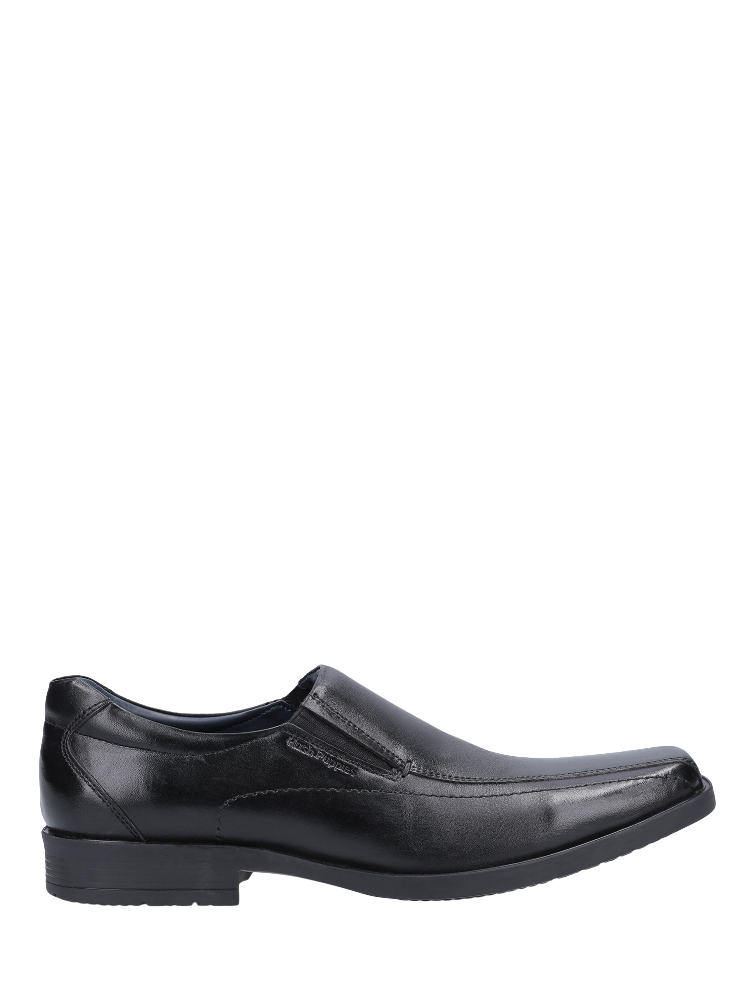 Product image 1 of 4, which shows Hush Puppies Brody Leather Loafers, Black, 6