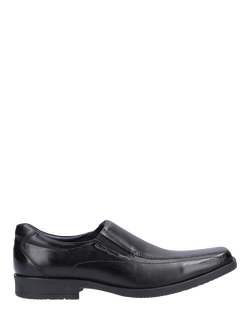 Hush Puppies Brody Leather Loafers, Black, Black
