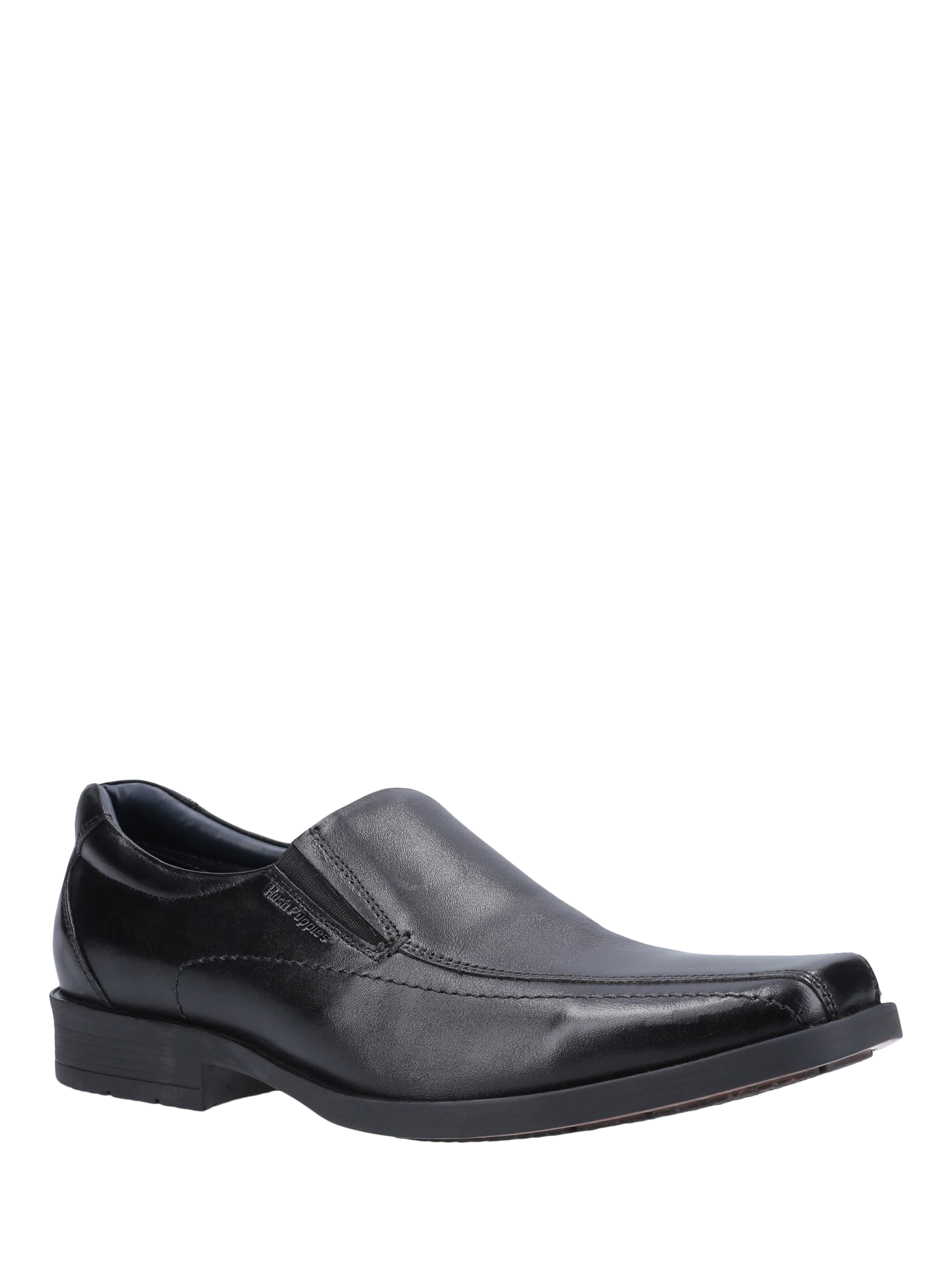 Product image 2 of 4, which shows Hush Puppies Brody Leather Loafers, Black, 6