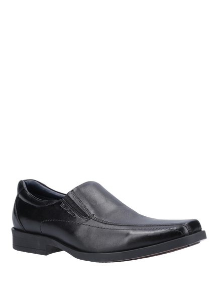 Hush Puppies Brody Leather Loafers, Black - view 2, Black