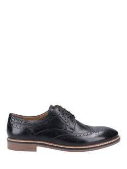 Hush Puppies Bryson Leather Wing Tip Brogues, Black