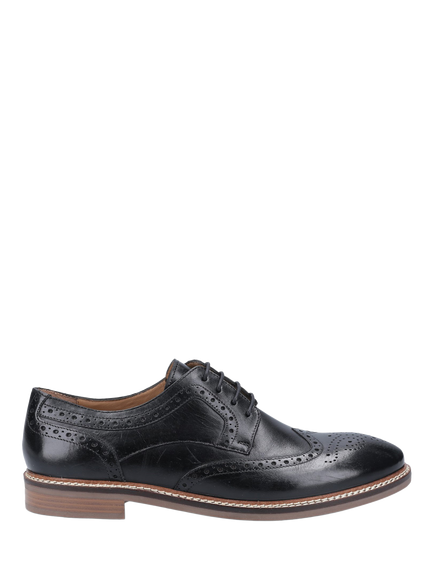 Hush Puppies Bryson Leather Wing Tip Brogues, Black
