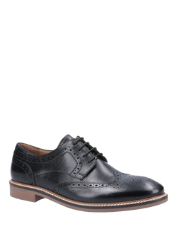 Hush Puppies Bryson Leather Wing Tip Brogues - view 2, Black