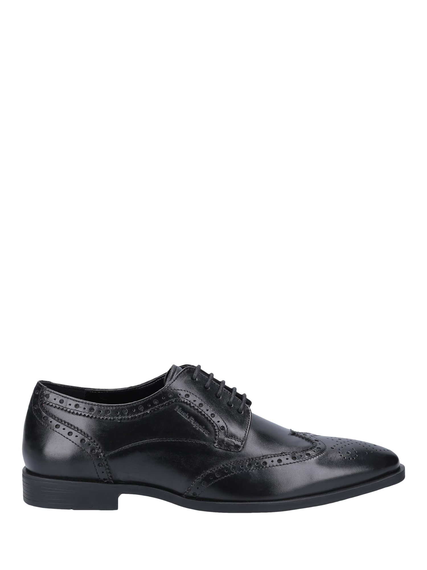 Product image 1 of 4, which shows Hush Puppies Elliot Leather Lace Up Oxford Brogues, Black, 6