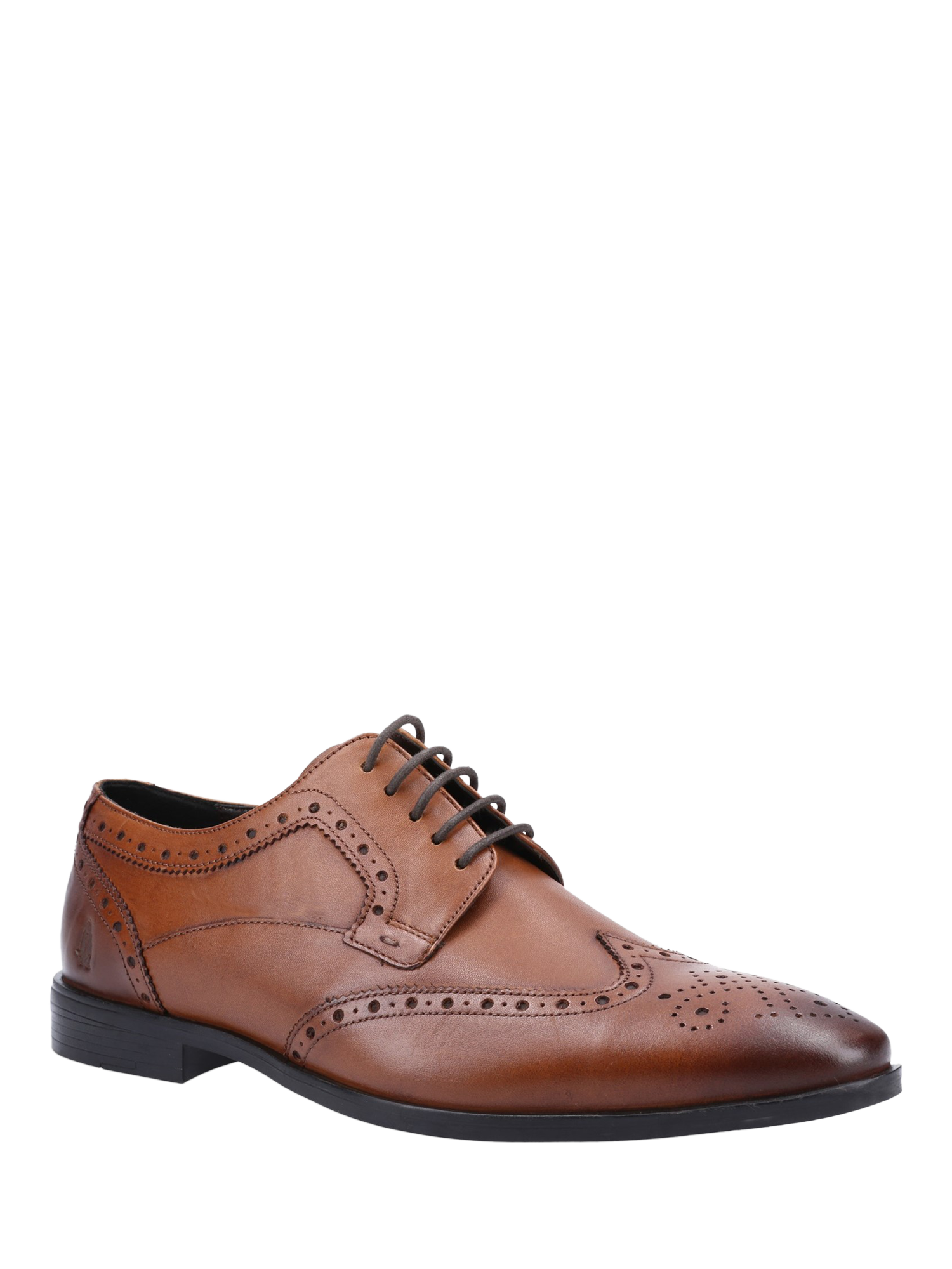 Product image 2 of 4, which shows Hush Puppies Elliot Leather Lace Up Oxford Brogues, Tan, 6